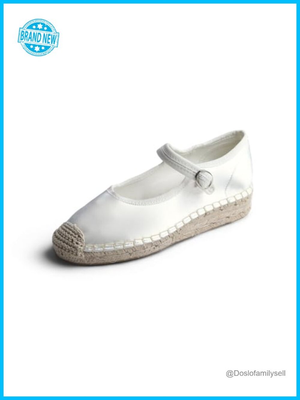 Hand Stitching Espadrilles Close Toe Ankle Strap Low Heel Wedge Comfort